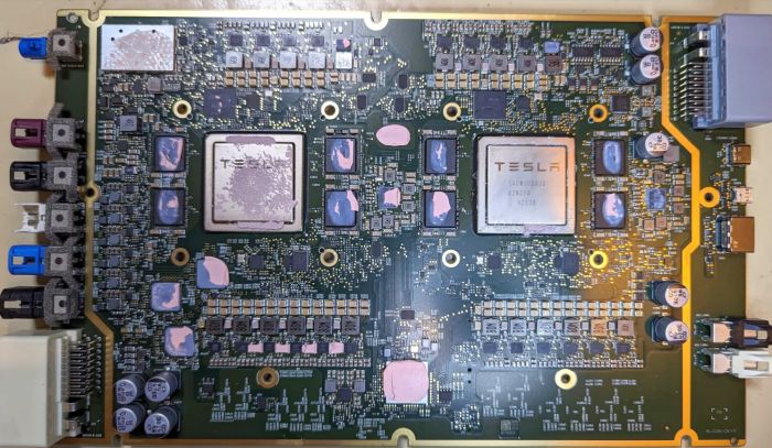 tesla car technology hardware