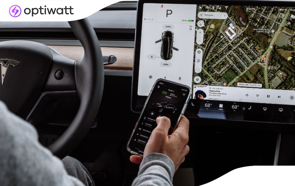 Connecting your Tesla to a mobile hotspot for software updates.