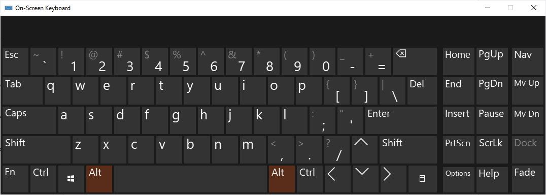 keyboard and text on screen