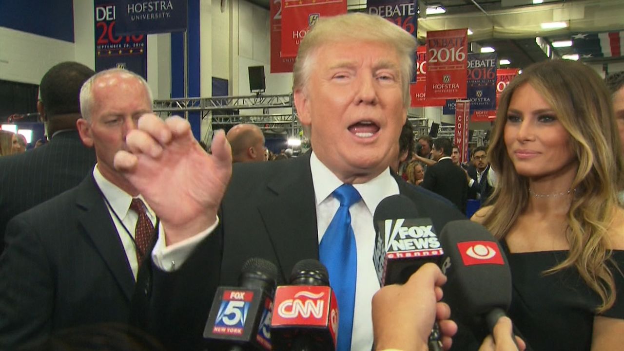 political press conference microphone