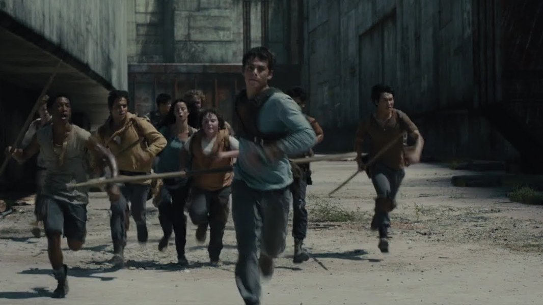 Thomas running through the Maze.