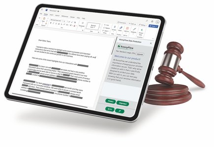 legal documents with digital data