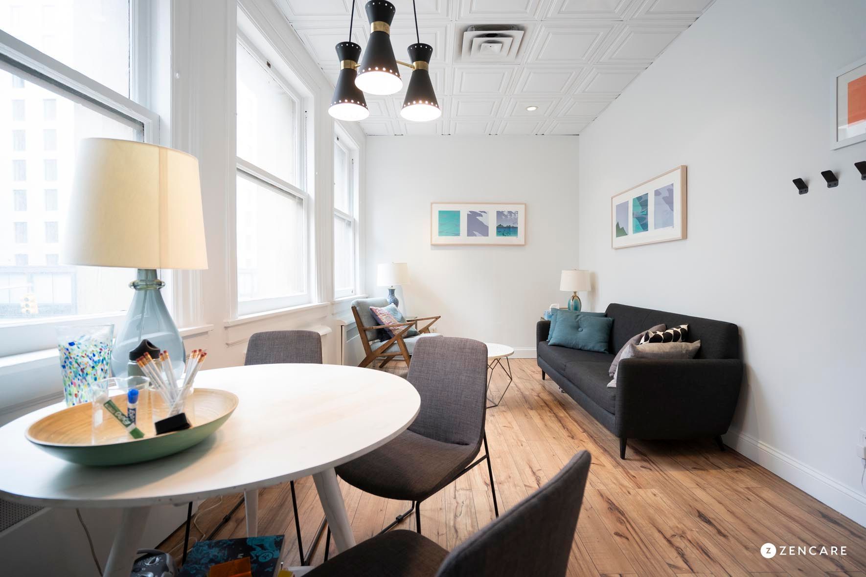 therapy session modern office