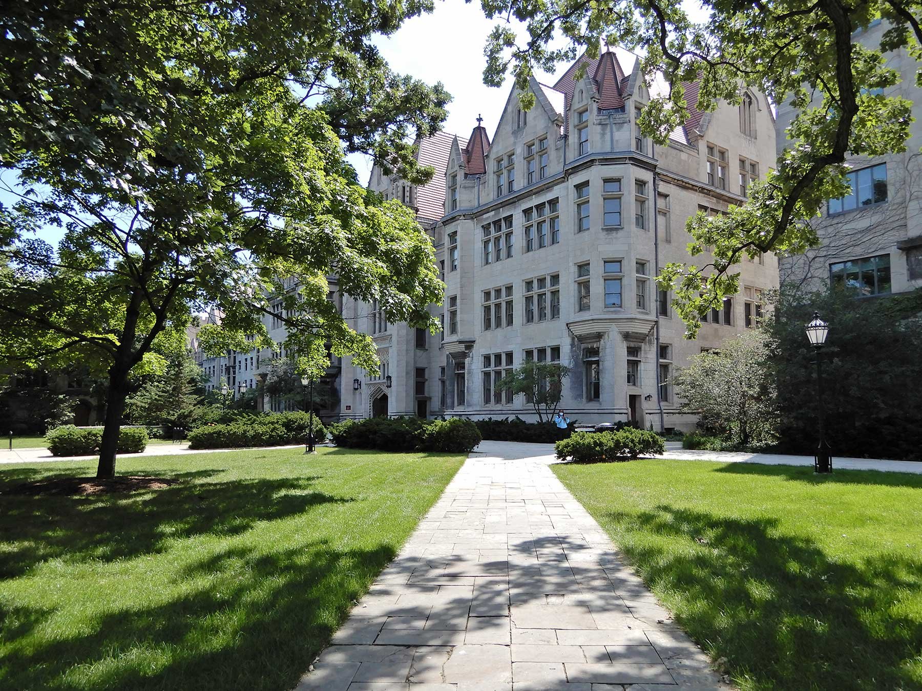 scenic campus outdoor quadrangle
