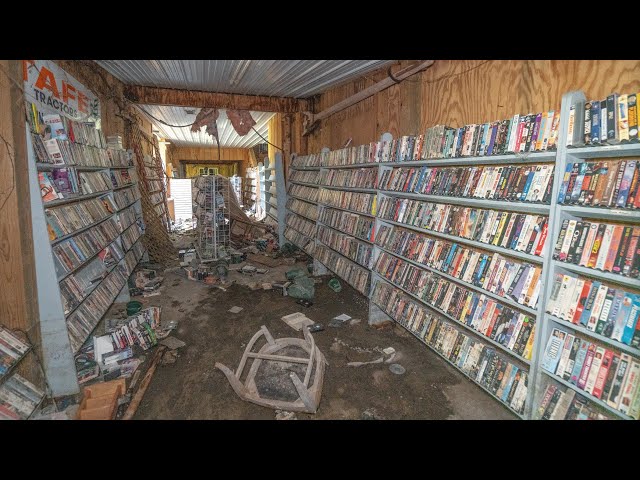 deserted city old library