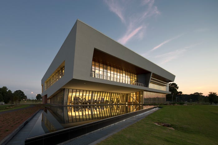 modern education campus scenery