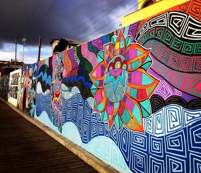 Vibrant murals in Tijuana