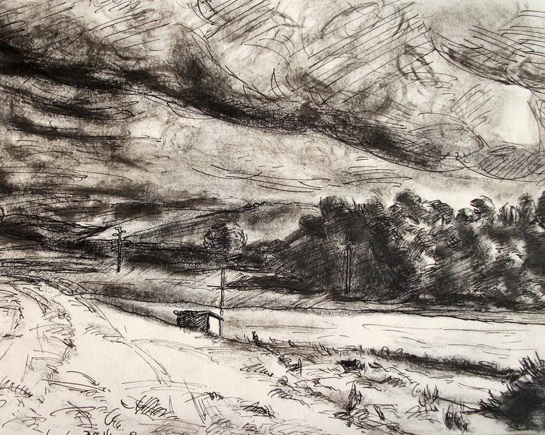 landscape pen and paper