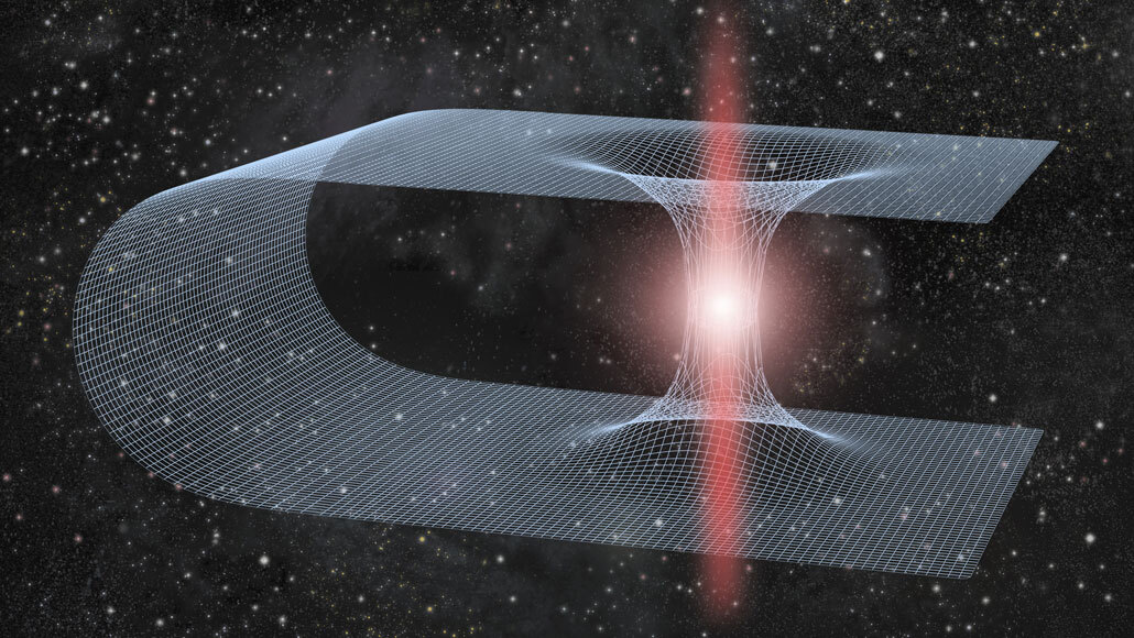 spacetime wormholes energy astronomy