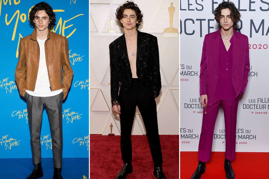 Timothée Chalamet on the red carpet