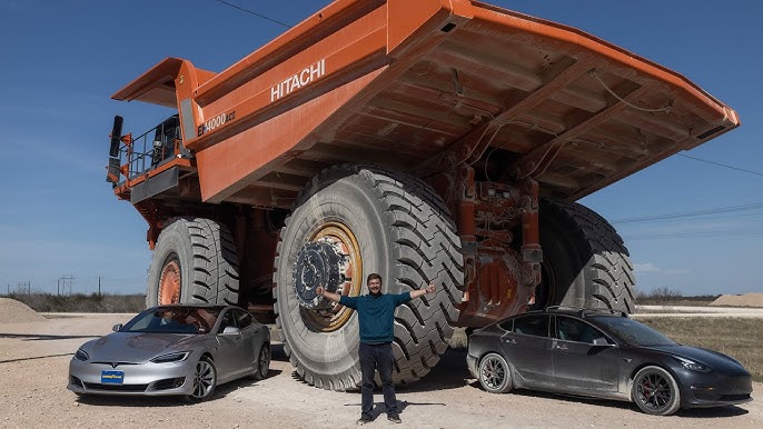 coal mining truck driver in operation