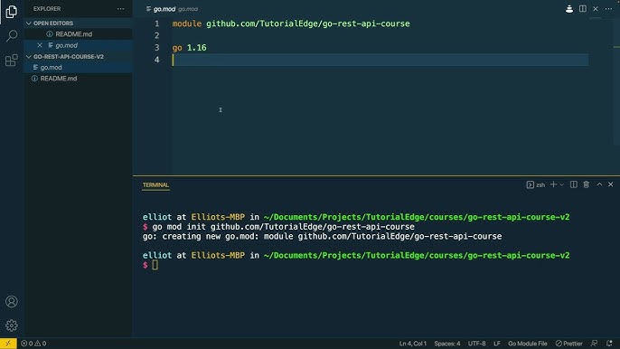 tech api coding setup