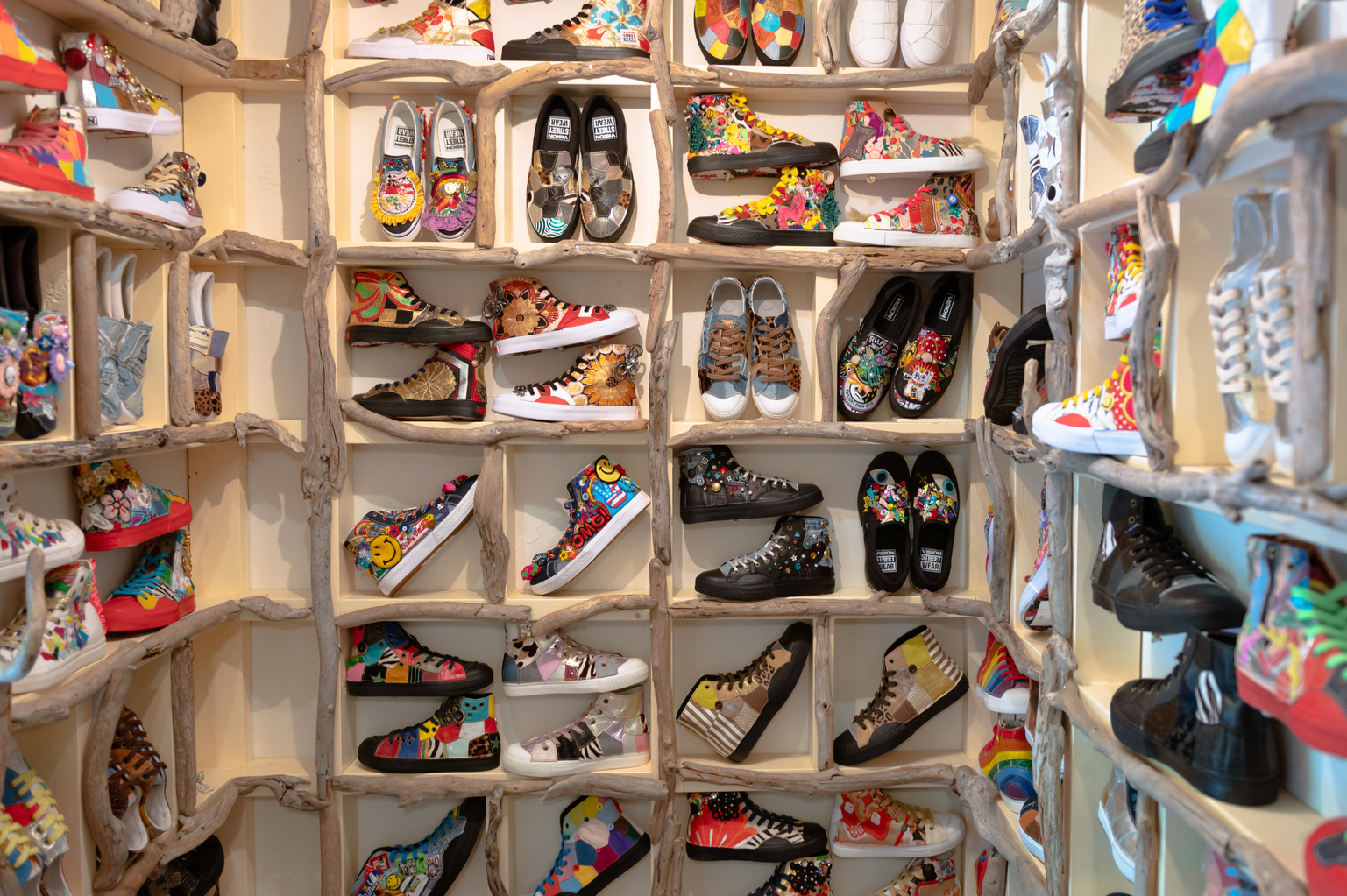 Tokyo street art and custom sneaker workshop