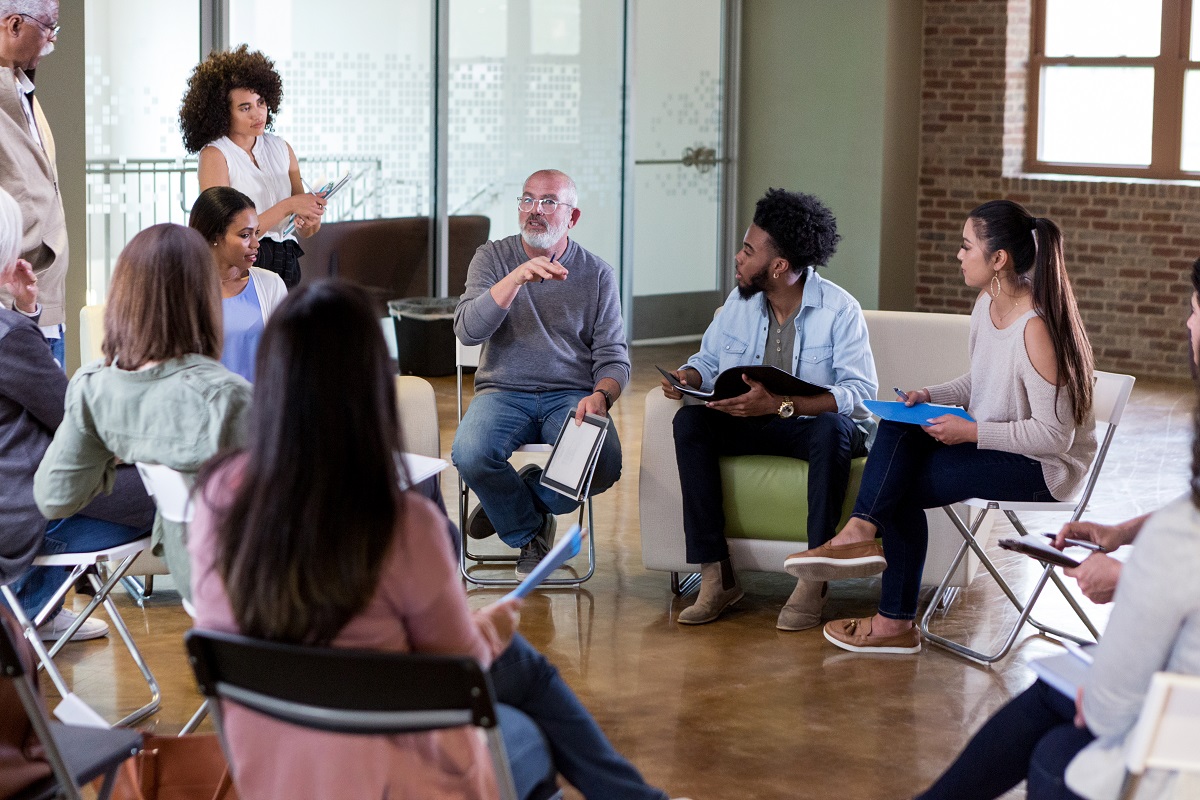 diverse cultural community meeting