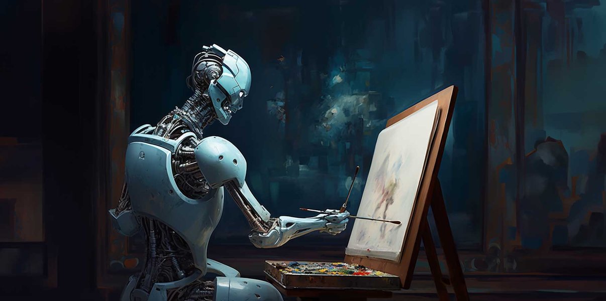 A historical depiction of AI art evolution