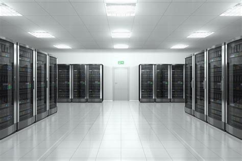 modern data center server rooms