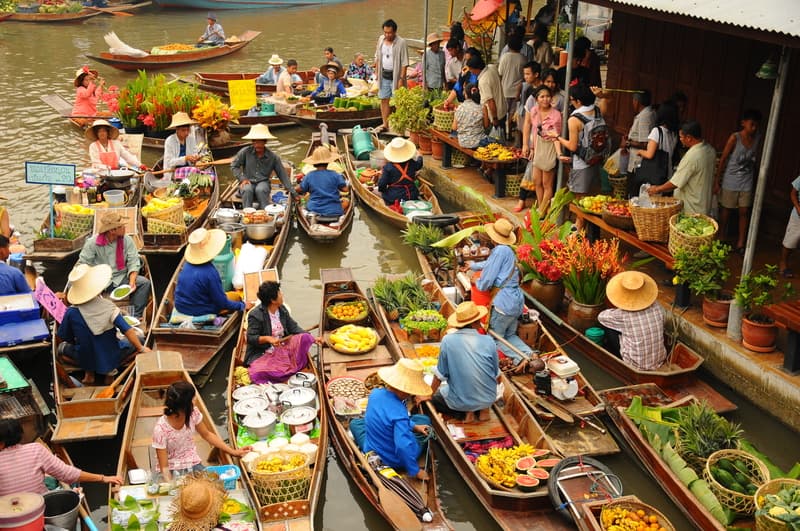 scenic market and cultural heritage location