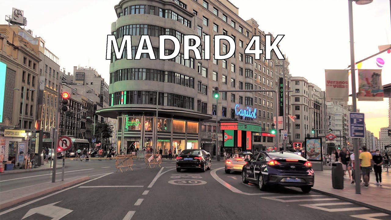 urban road scene madrid