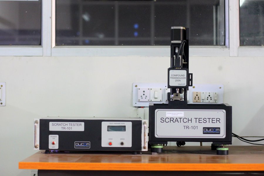 Scratch tester for tribology research