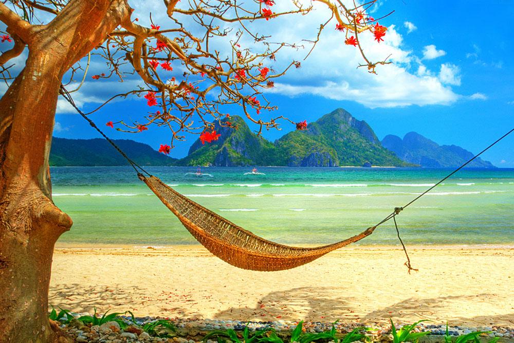 tropical beach scenery