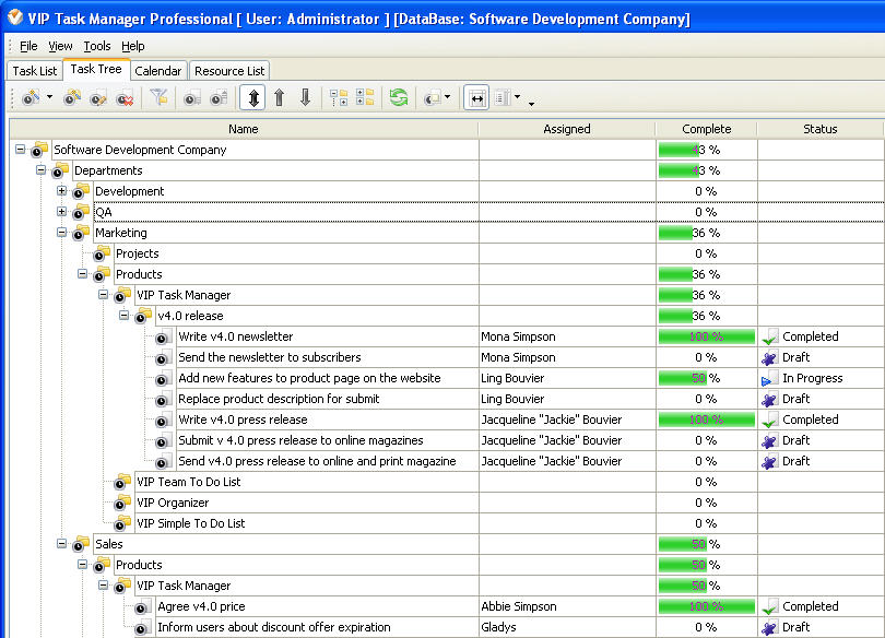 software building tasks