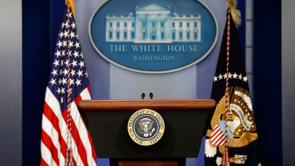 political conference speakers podium