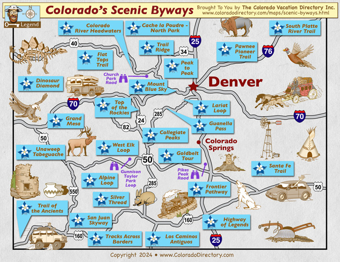 scenic routes and city maps