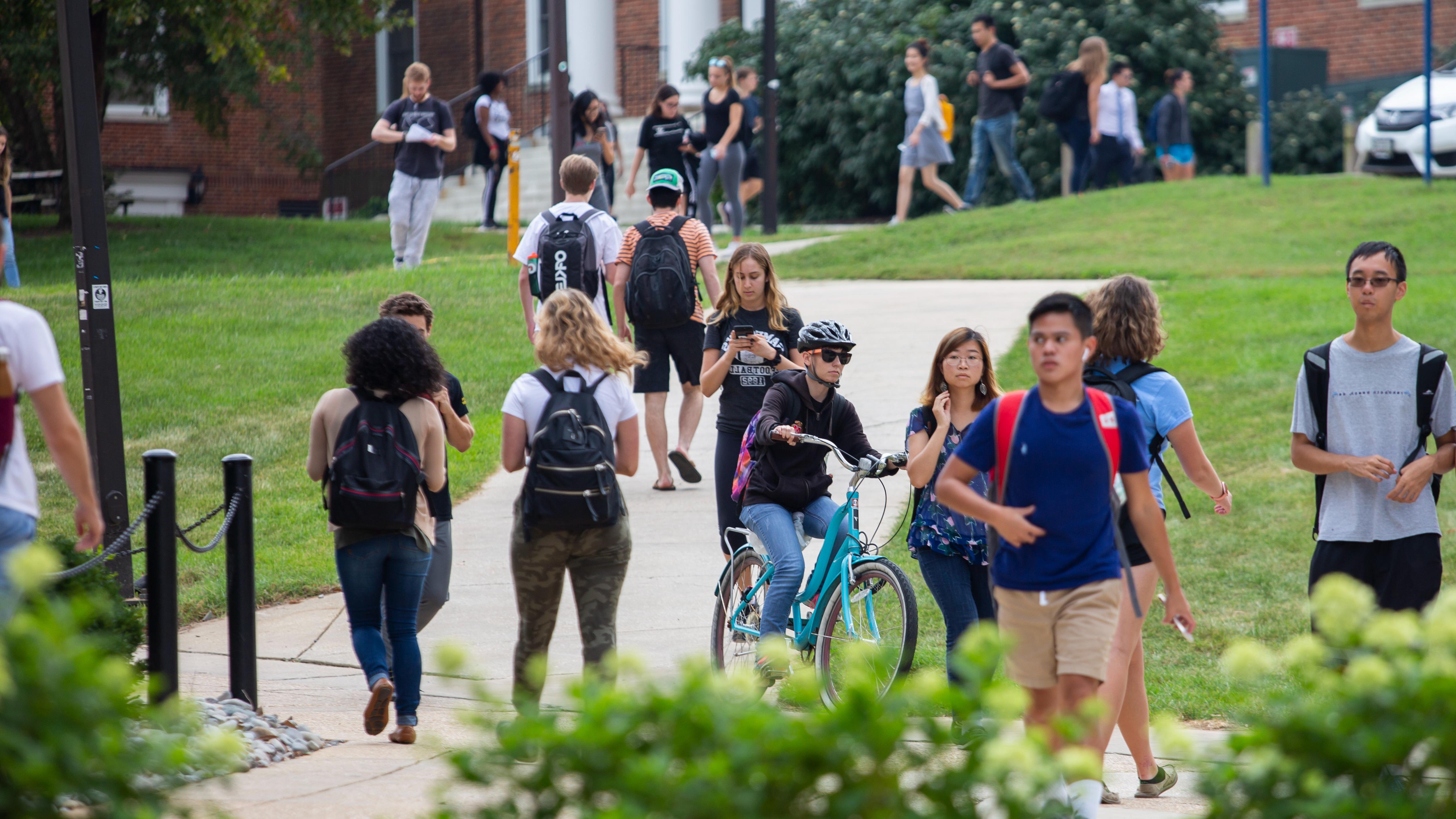 international students university campus