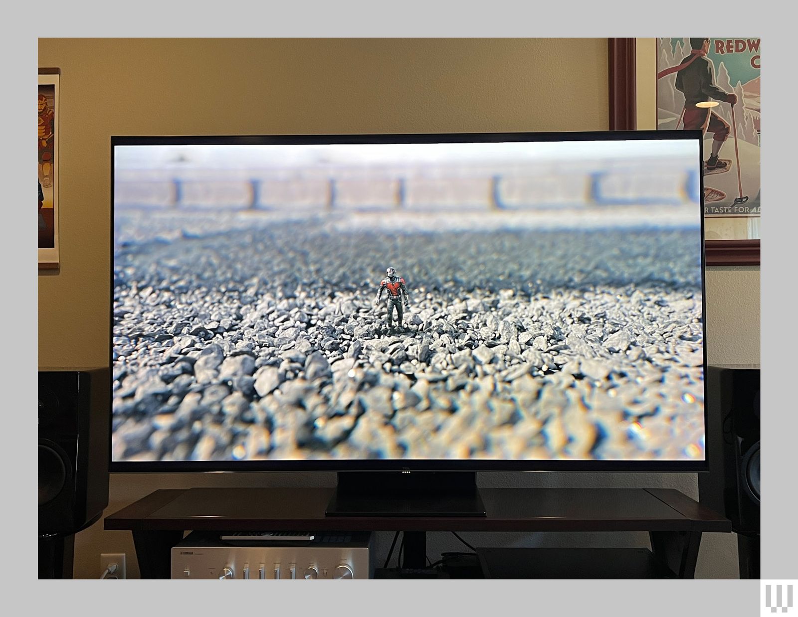 65 inch TV display scene