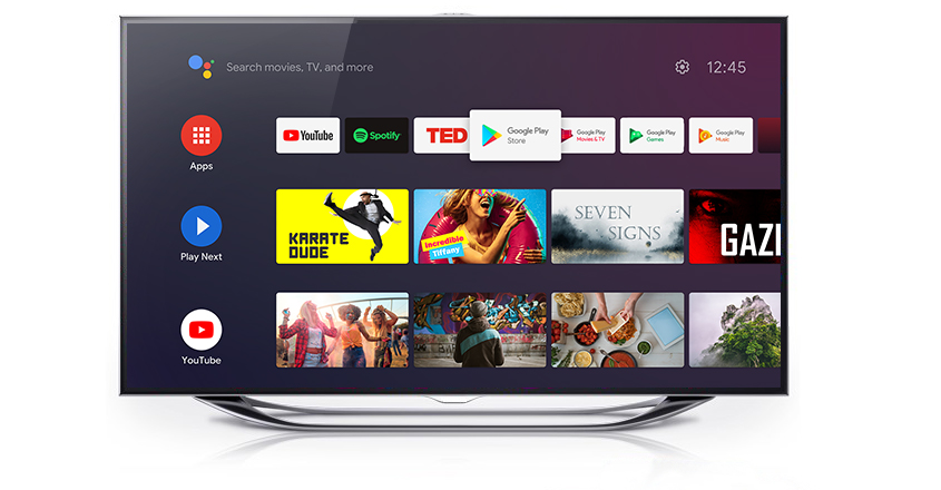 modern tv box interface screens
