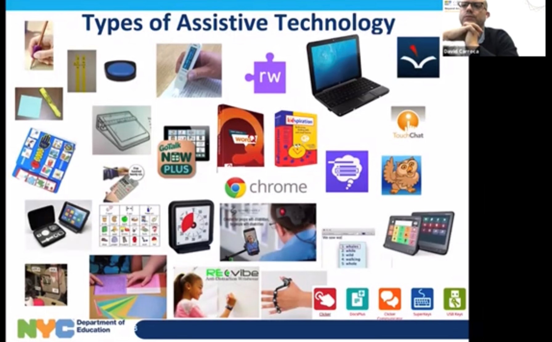 security camera installation and classroom teaching with assistive technology