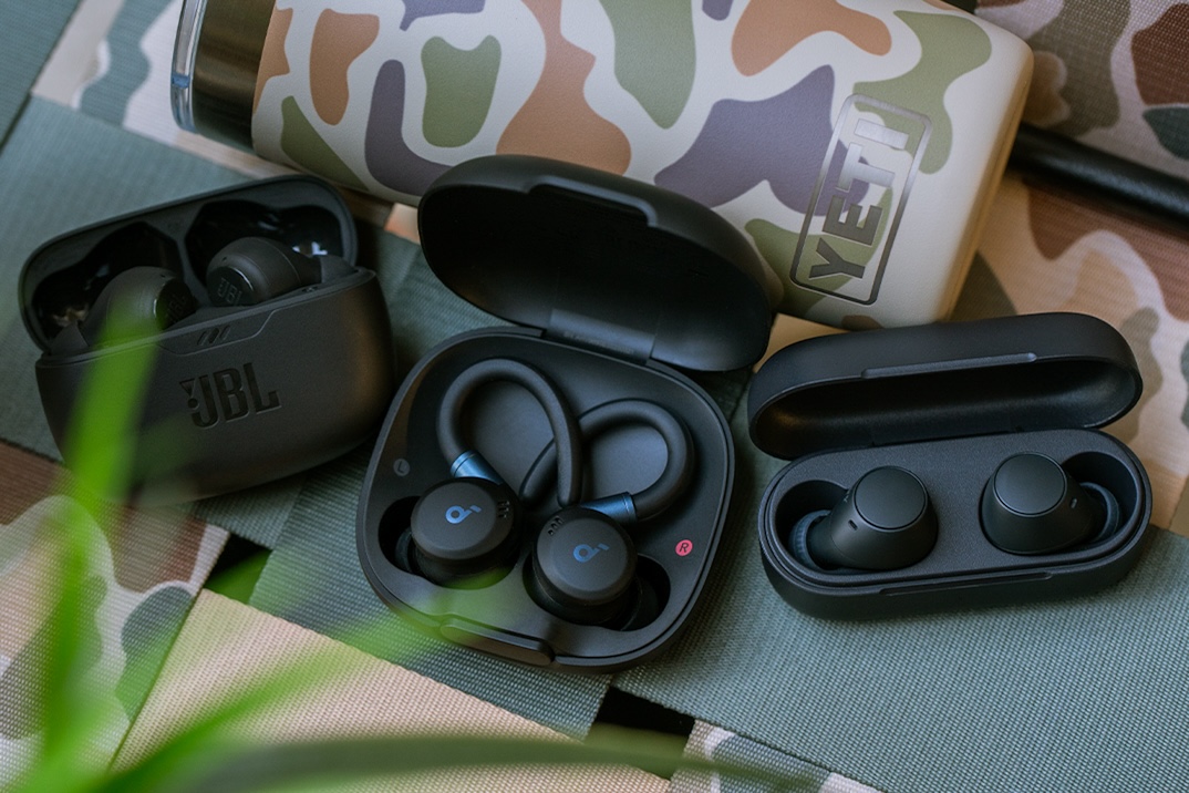 budget earbuds on display