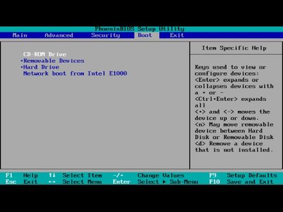 computer motherboard bios boot sequence