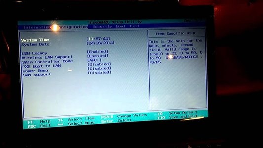 laptop boot process display