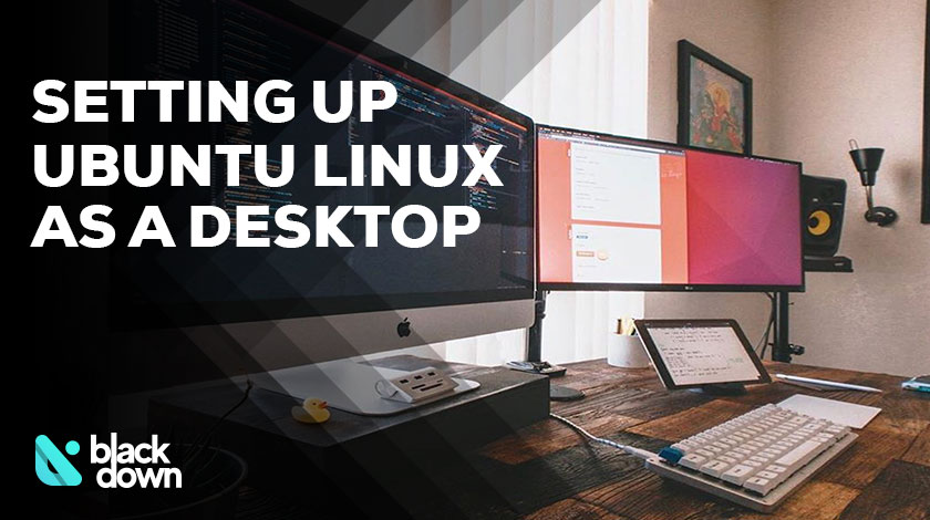 desktop computer with ubuntu installation