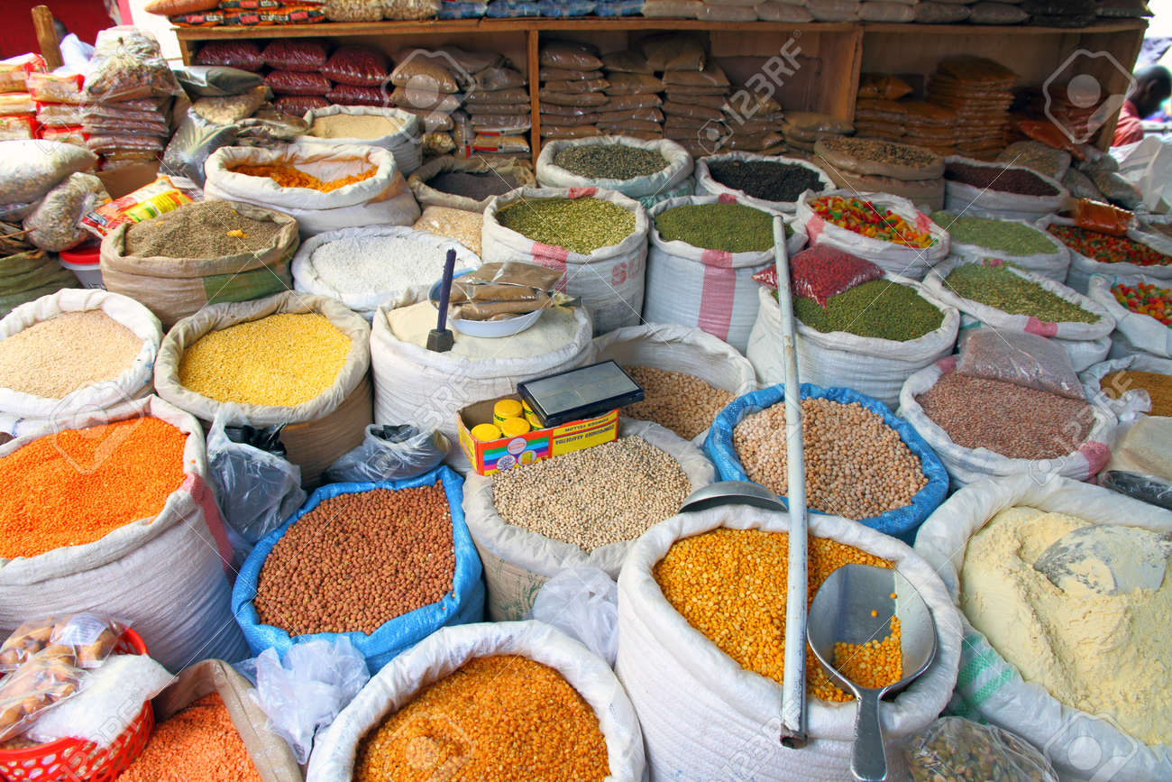 ugandan market fresh ingredients