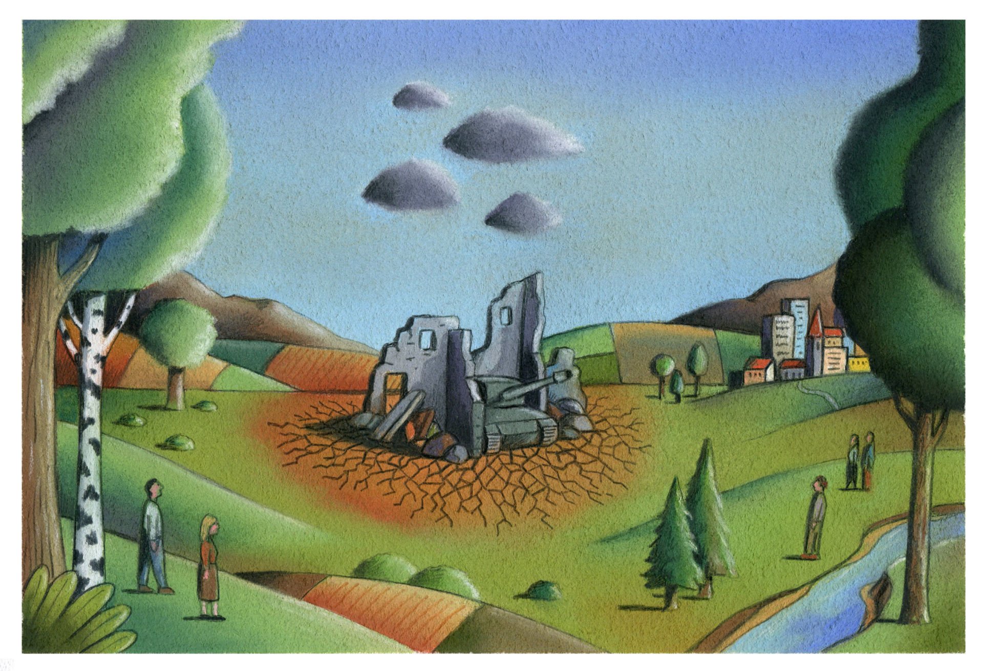 conflict scenery Eastern Europe landscape