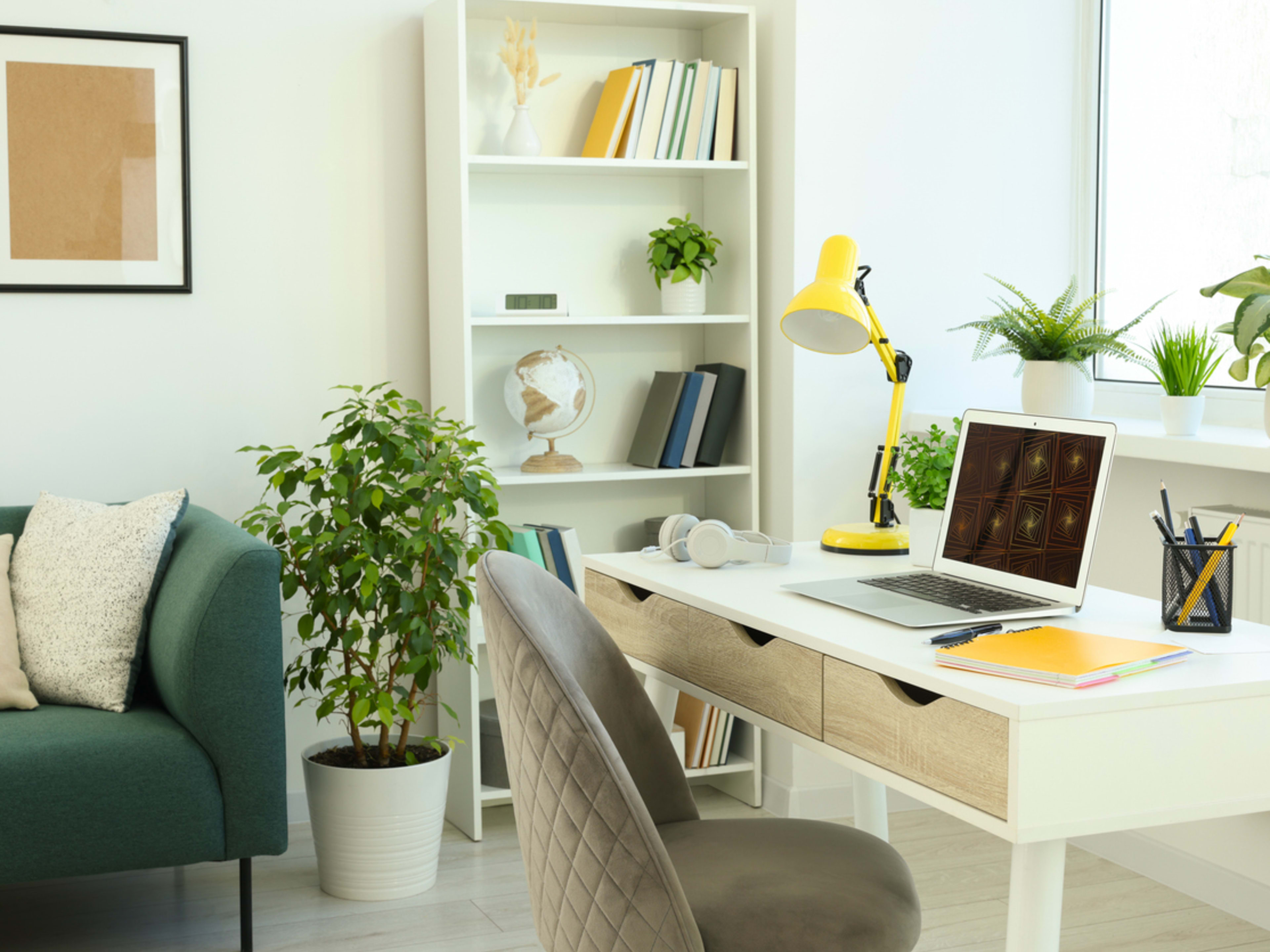 scenery beautiful organized workspace