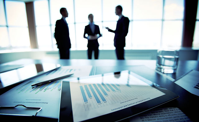 tax office building, business meeting with documents