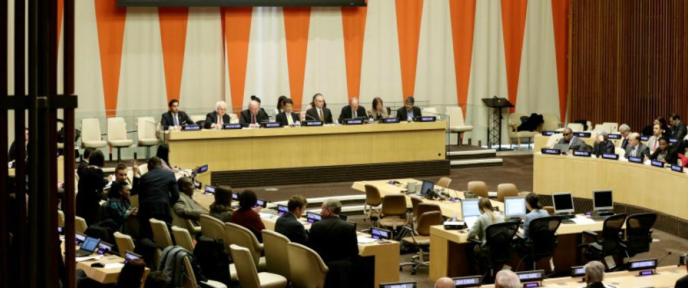 UN building international meeting