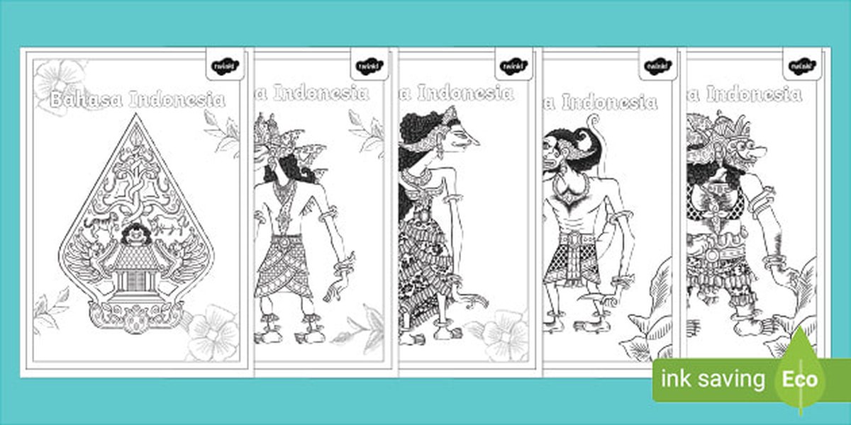 Contoh sampul buku Wayang dalam Bahasa Indonesia