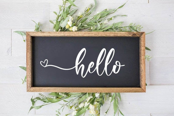 hello greeting sign
