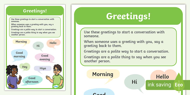 greeting conversation