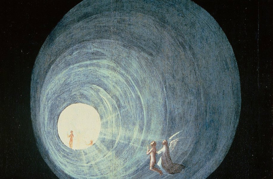 Hieronymus Bosch's Ascent of the Blessed, depicting souls ascending to light