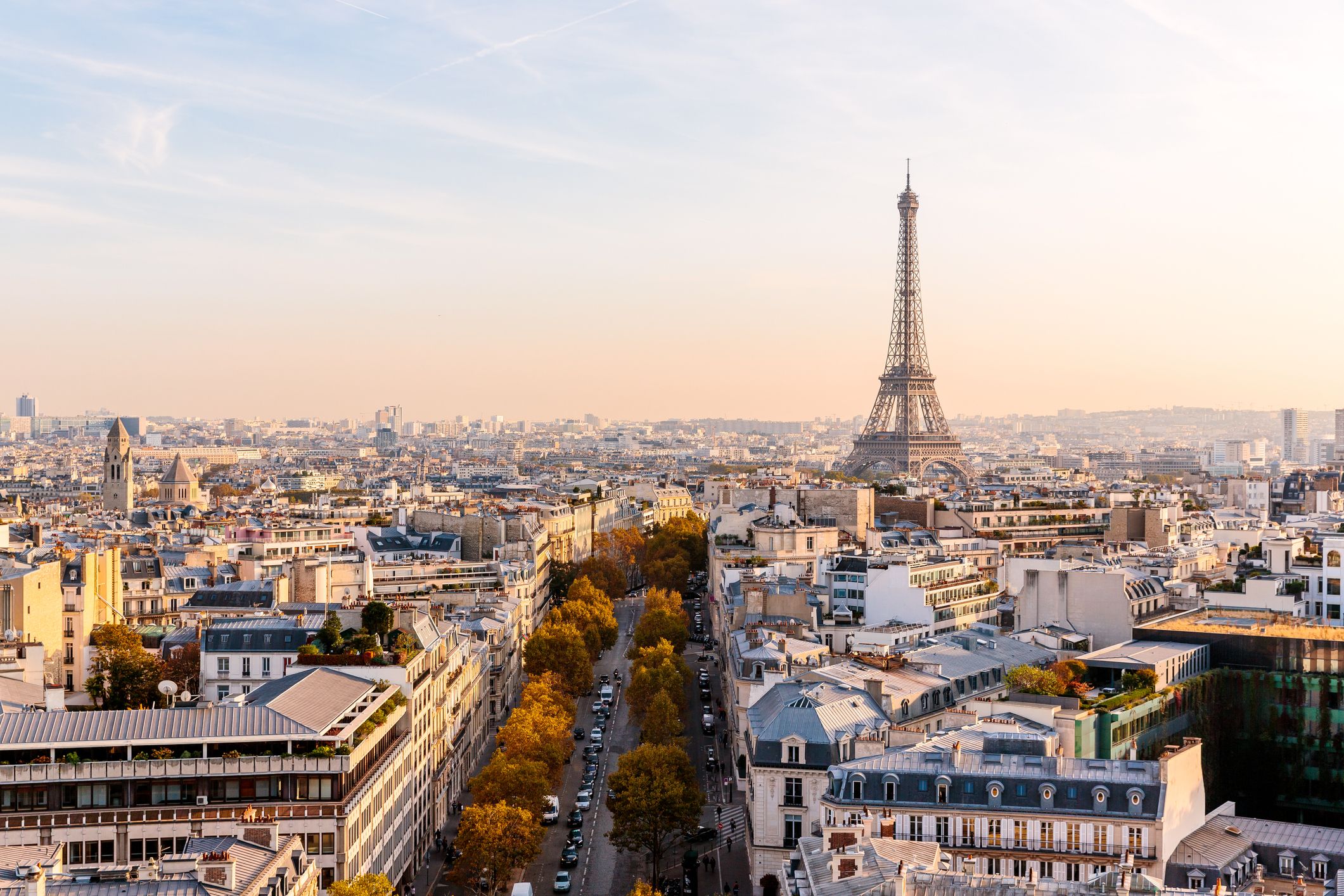 paris cityscape famous landmarks