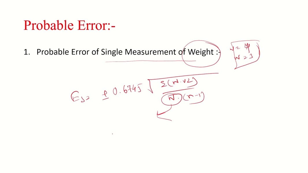 Engineering Mathematics Lecture slide on Probable Error