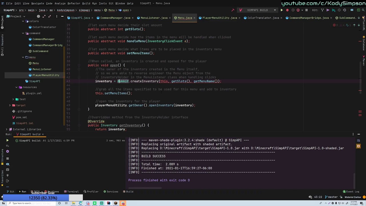 Java programming code
