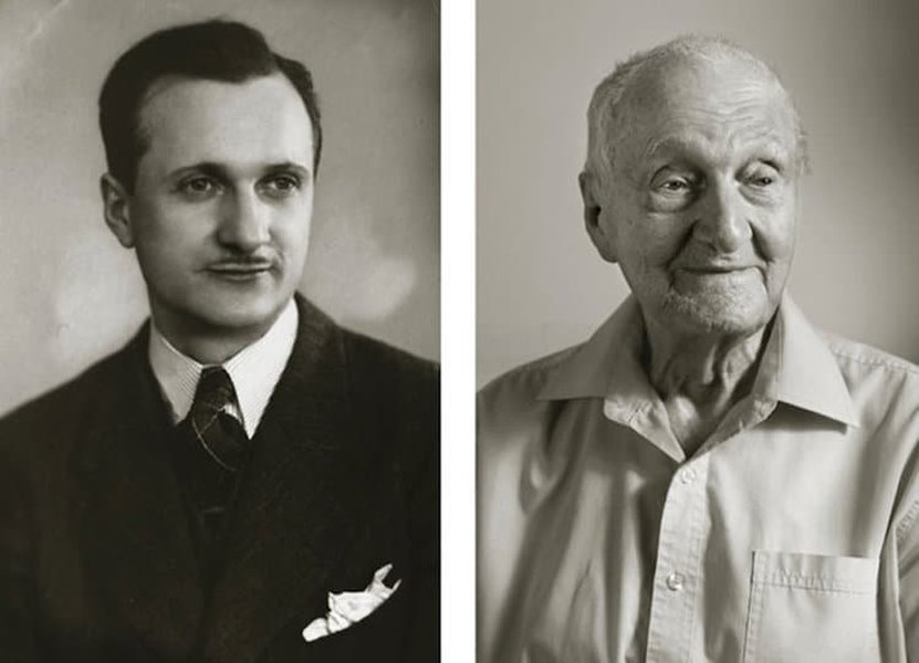 Portrait of a centenarian, showing the grace of old age.