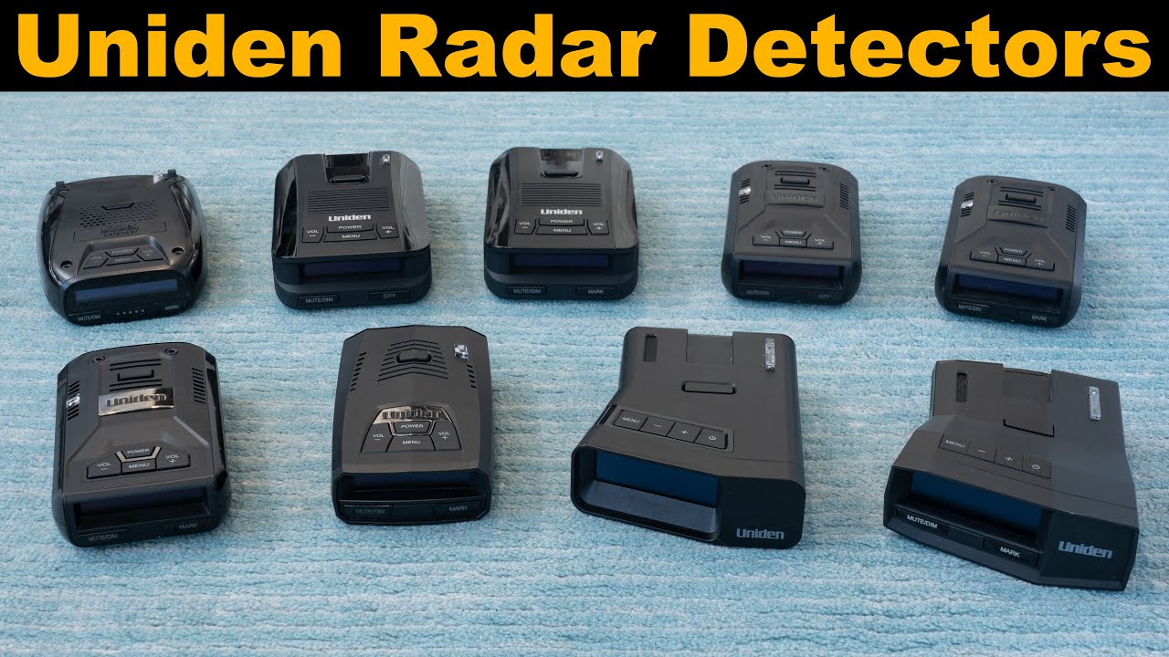 Uniden radar detectors lineup