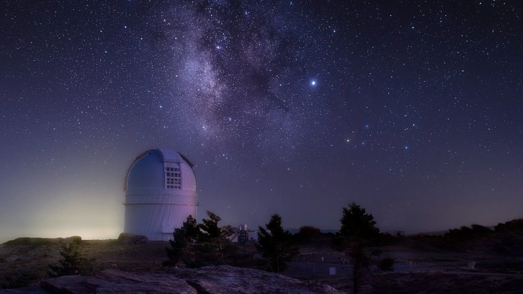 cosmic observatory telescope night sky
